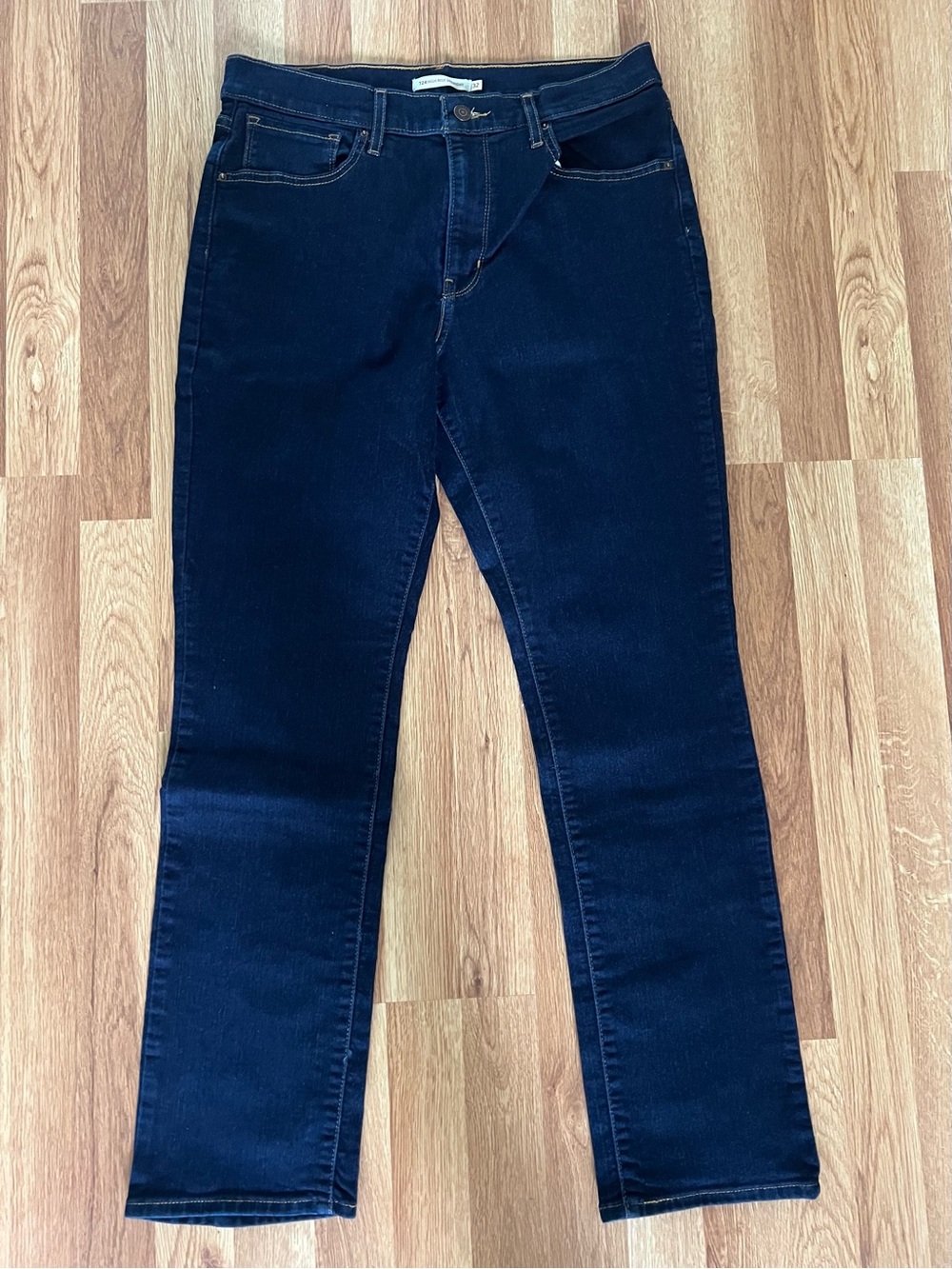 Levi's Dark Blue Straight Leg Jeans